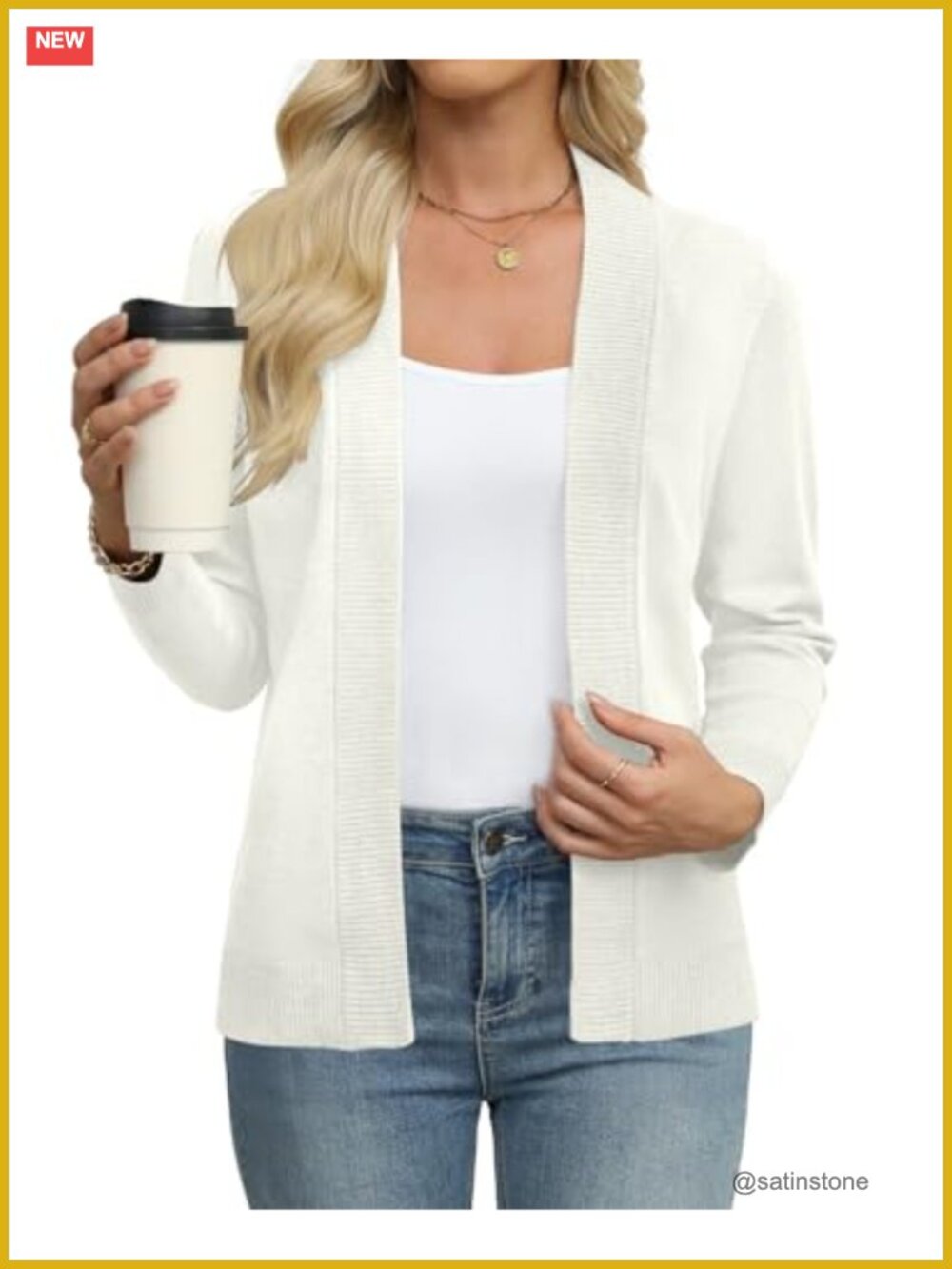 Women's Lightweight Cardigan Long Sleeve Open Front Knit Sheer Topper
